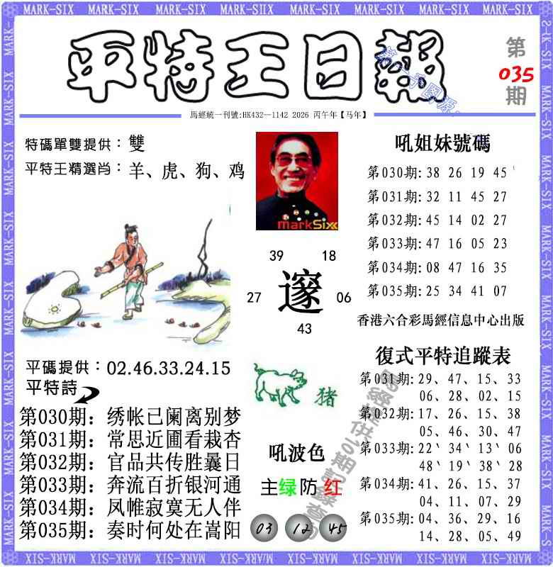 035期平特王日报（荐）[图]